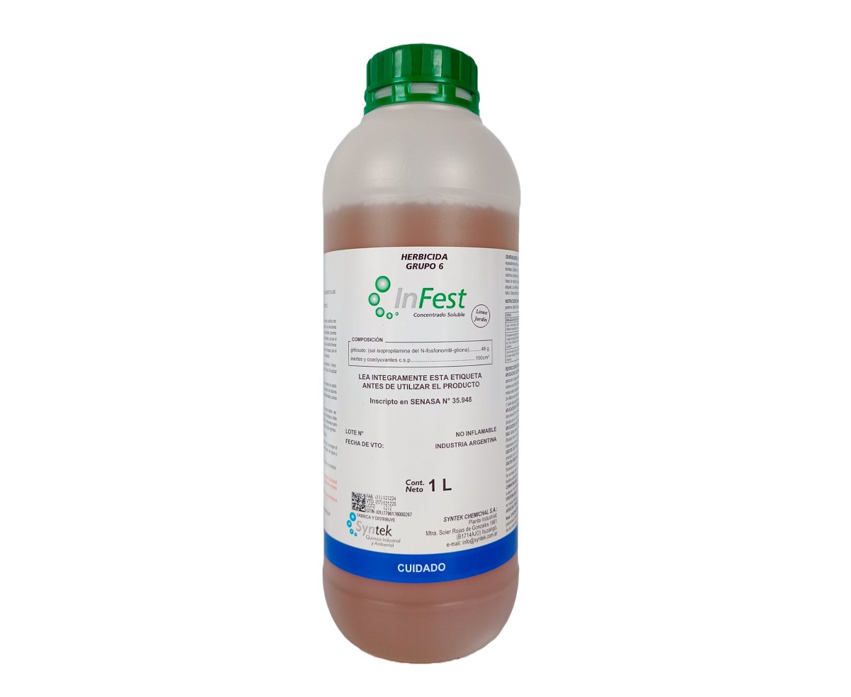 Glifosato Infest 48% 1Lt. Herbicida Total