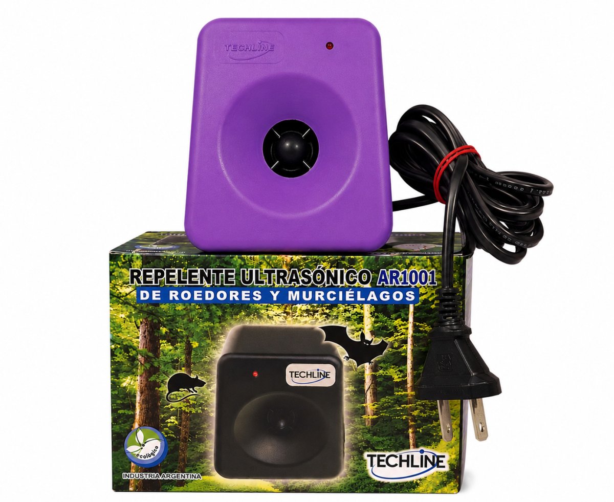 Repelente por Ultrasonido de ratas y roedores ahuyentador electrónico.